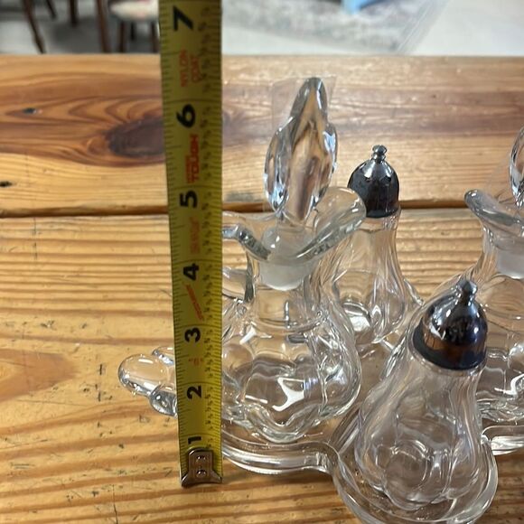 Crystal cruet set  - Picture 6 of 6